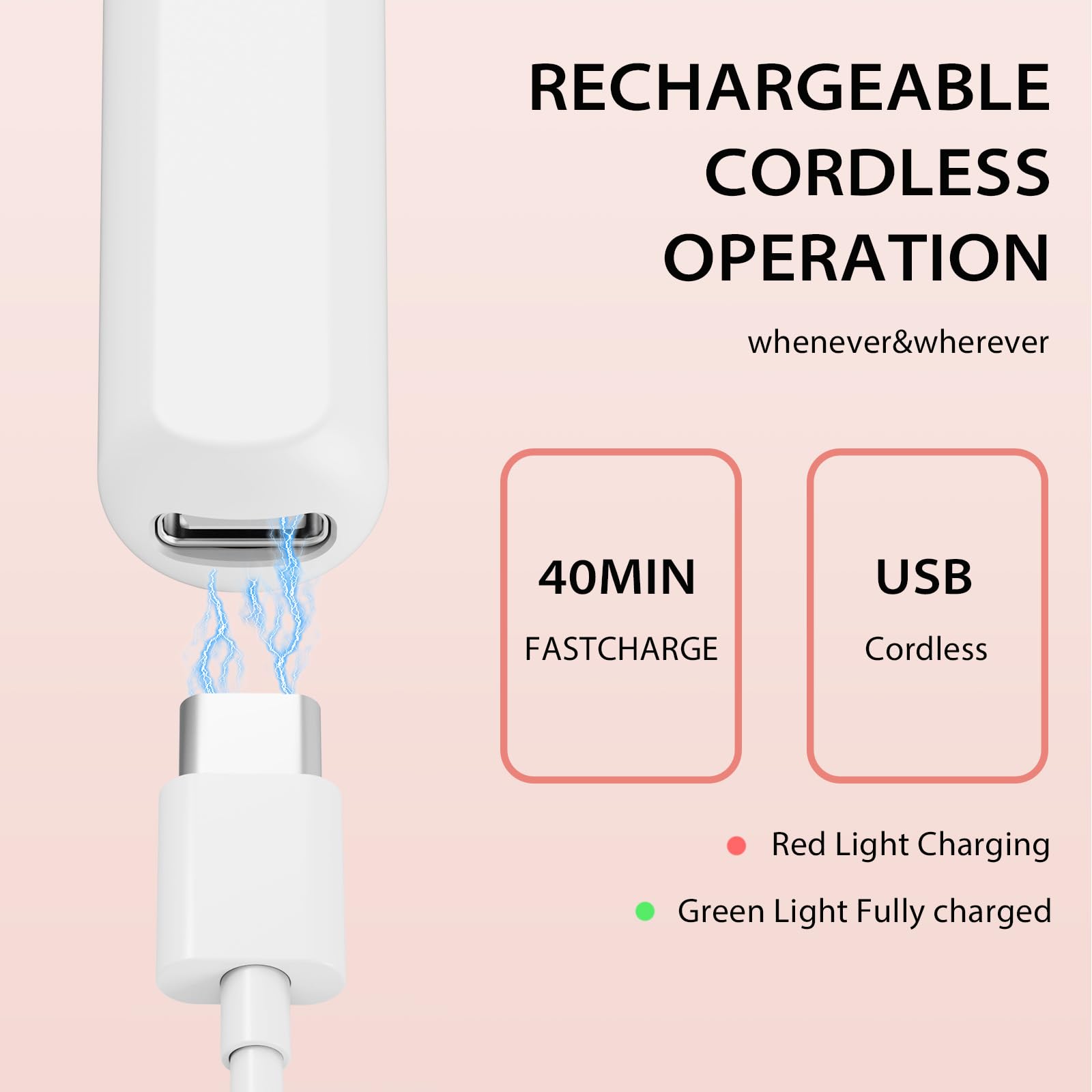MMK Portable Electric Nail Drill with LED Light, Gentle Power Beginner-Friendly Nail Grinder for Dead Skin Removal&Polishing, Cordless Manicure Pedicure Tool with Accessories Kit for Home Use (White)