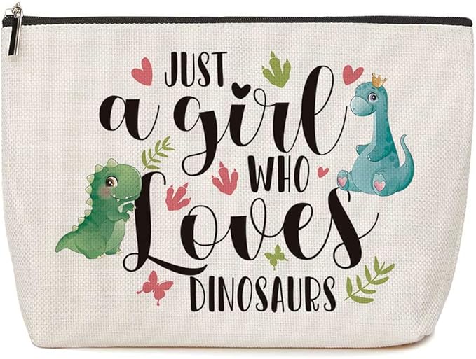 Dinosaur Makeup Bag Funny Animal Cosmetic Bag Dinosaur Gifts for Girls