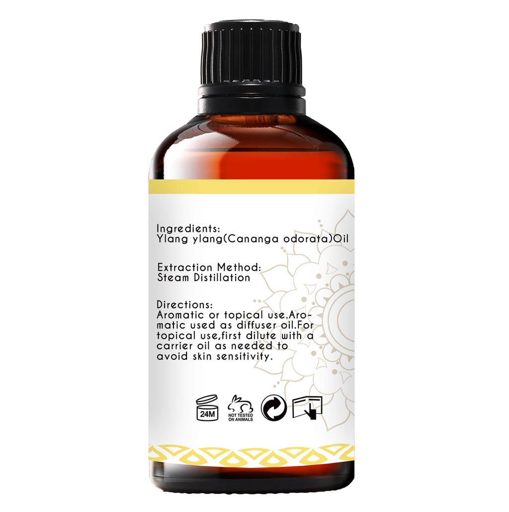 LOTUSJOY Ylang Ylang Essential Oil for Skin, Diffuser, 1 Oz