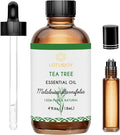LOTUSJOY Tea Tree Oil for Skin, Hair, Nails, Foot Soak, Spray, 4 Oz