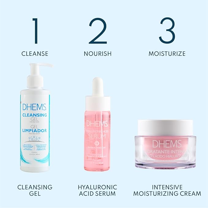 Dhems Hhydrating Hyaluronic Acid Serum with Niacinamide & Panthenol – Lightweight Facial Serum for Smooth, Plump & Glowing Skin – Fast Absorbing Moisturizer 1.01 fl oz