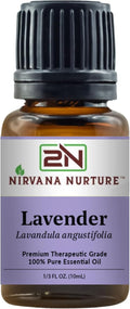 Nirvana Nurture Lavender Essential Oil, USDA Certified Organic, 100% Pure Undiluted, Aromatherapy Oil for Diffuser, Hair & Skin Care