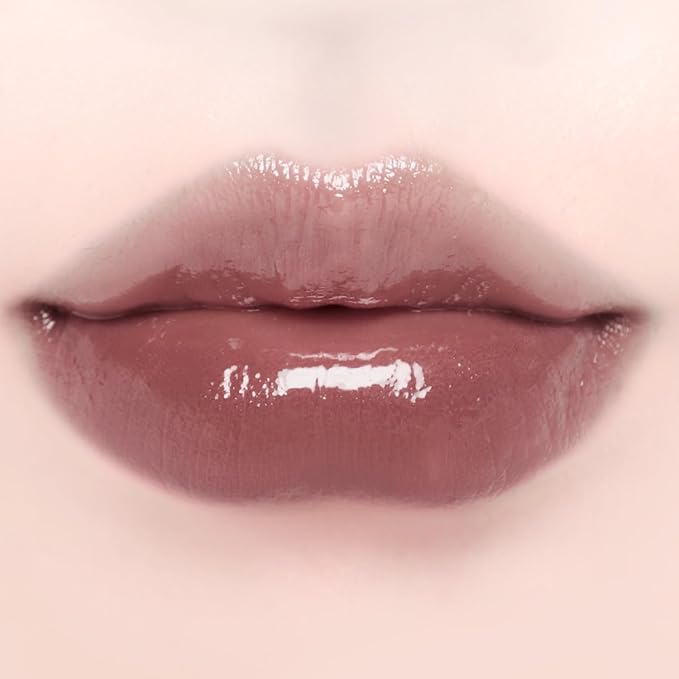 DINTO Blur-Glowy Mini Lip Tint (260 Imperator) – Dewy Finish Glowy Korean Lip Tint, Long Lasting All Day Stain, Warm Violet Brown, Vegan & Cruelty-Free, 0.04 fl oz