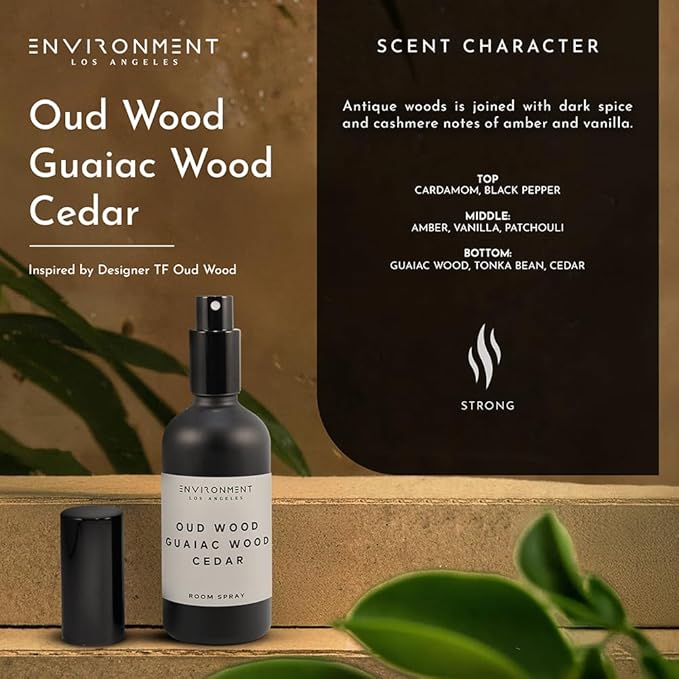 ENVIRONMENT TF Oud Wood 100ml Room Spray Oud Wood, Guaiac & White Cedar
