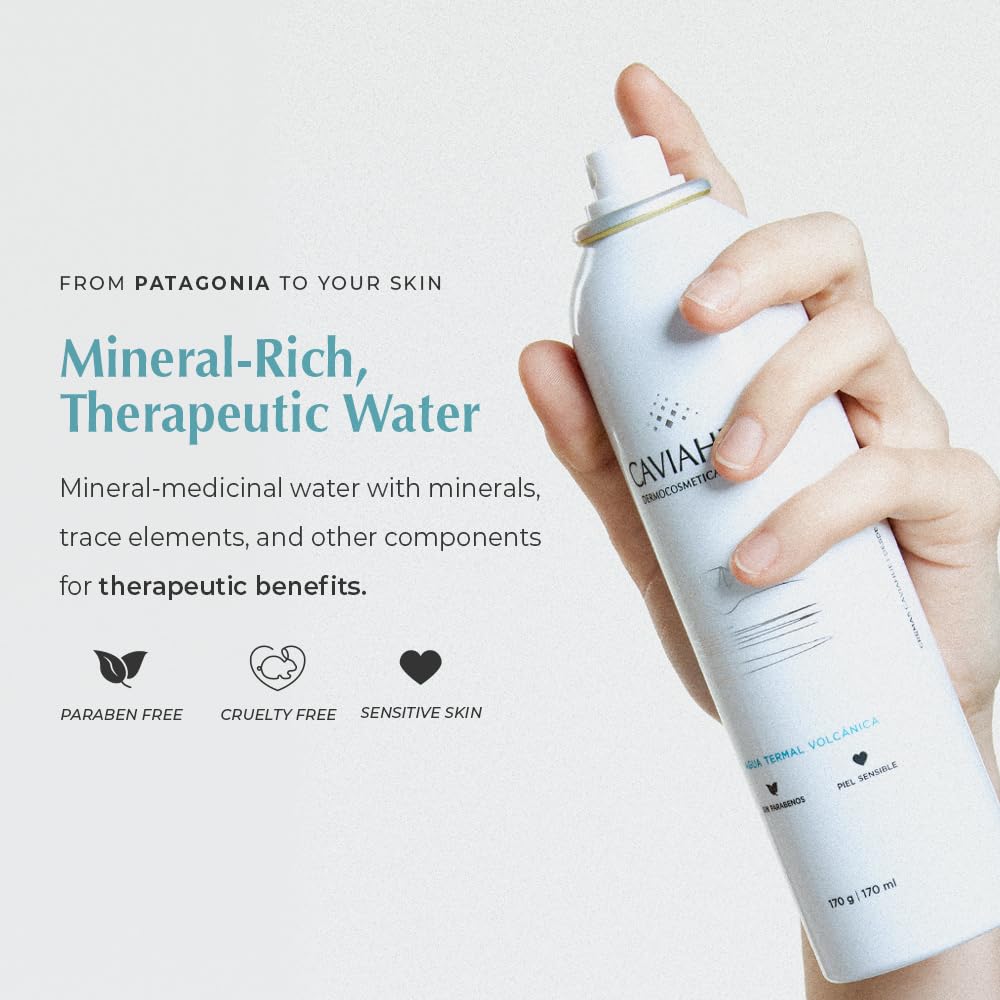 Caviahue Thermal Volcanic Water | Calming Facial Mist Spray | 100% Natural | All skin Types