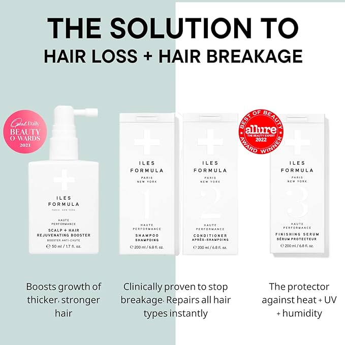 Iles Formula Mini Signature Set: Shampoo, Conditioner & Finishing Serum