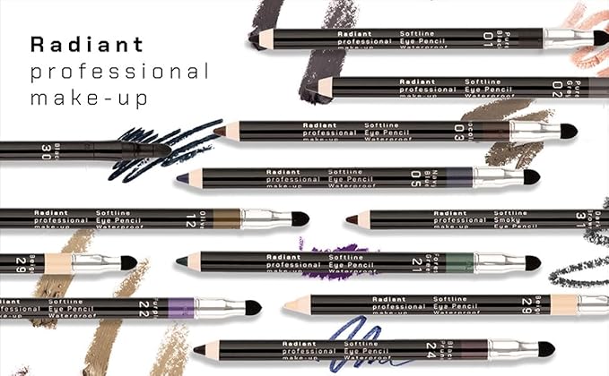 Radiant Professional Waterproof Eyeliner Pencil, 24 Prune