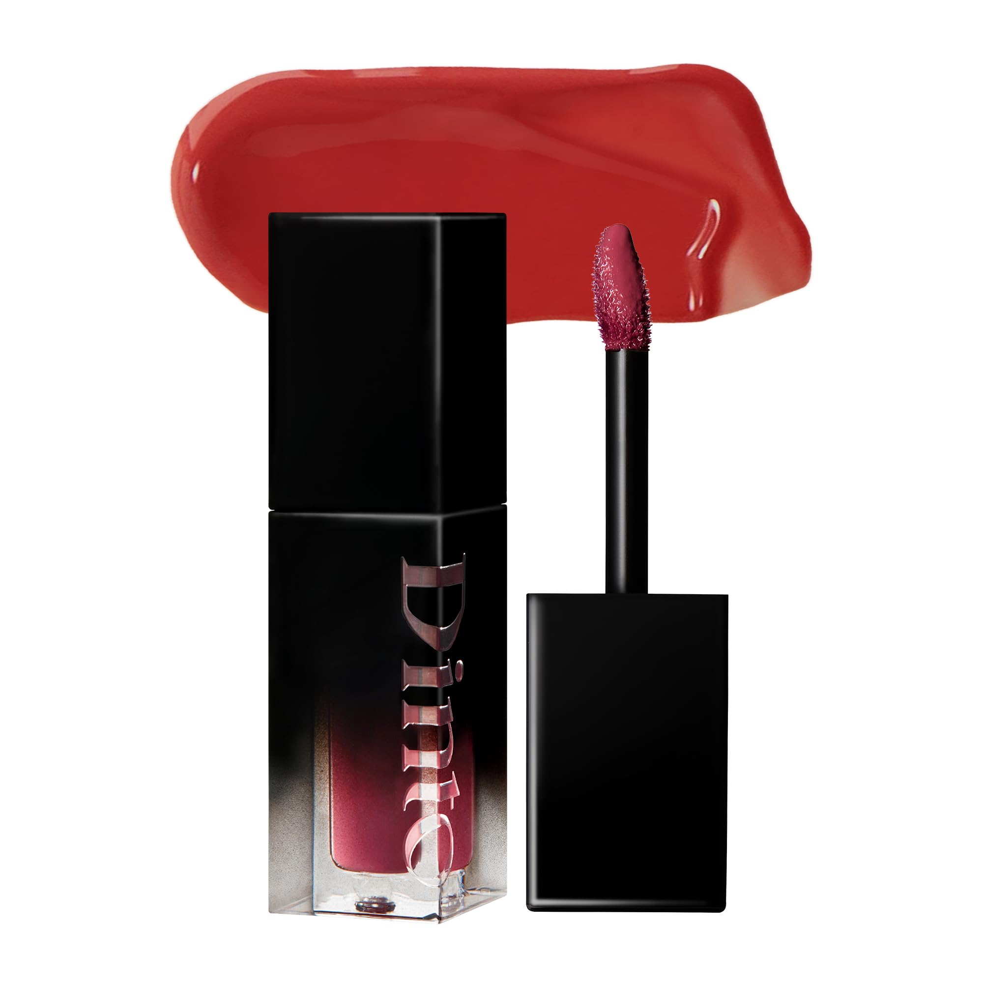 DINTO Blur-Glowy Lip Tint (226 Devotio) – Dewy Finish Glowy Korean Lip Tint, Long Lasting All Day Stain, Warm Bright Red, Vegan & Cruelty-Free, 0.11 fl oz