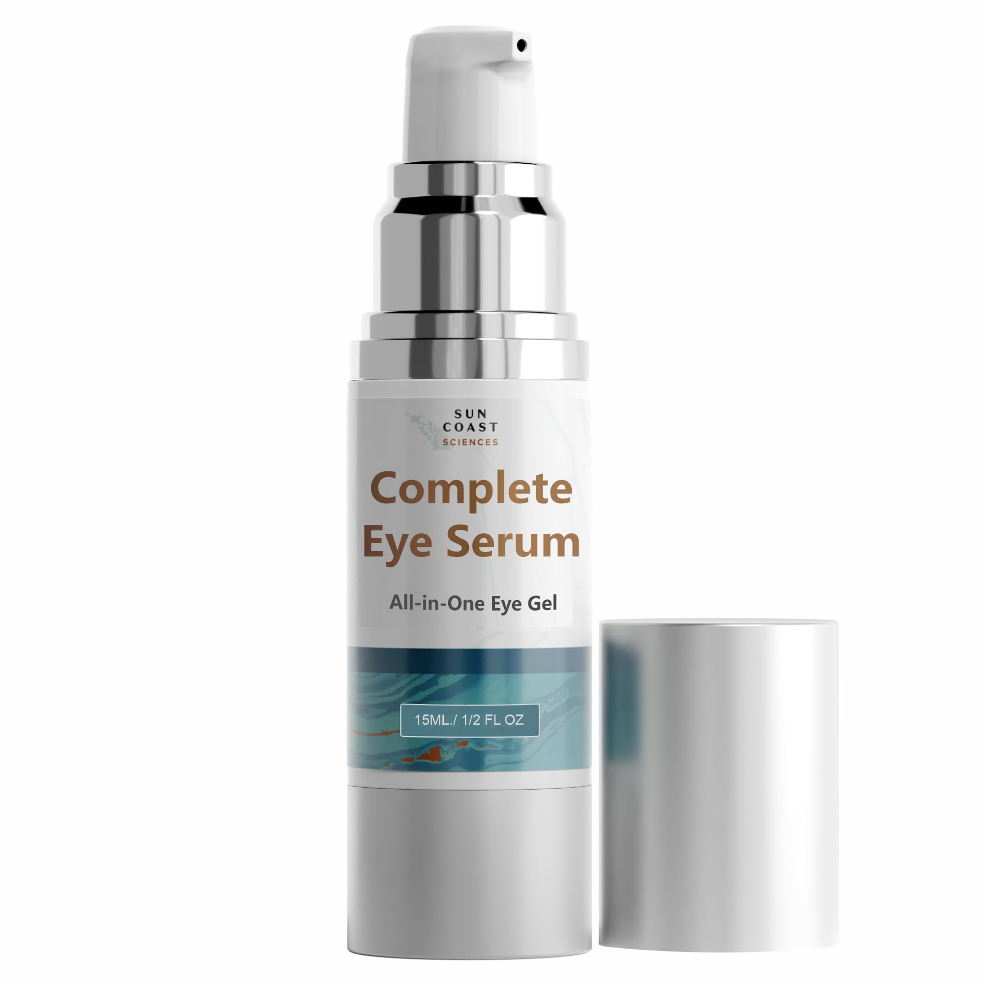 Sun Coast Sciences - Complete Eye Serum by Dr. Mark Rosenberg for Wrinkle Reduction, Age Spots Fading, and Under-Eye Bags Treatment,1/2 Fl Oz - Pack of 6