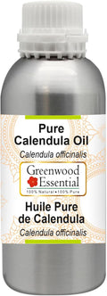 Greenwood Essential Pure Calendula Oil (Calendula officinalis) Premium Therapeutic Grade for Hair, Skin & Aromatherapy 1250ml (42.2 oz)