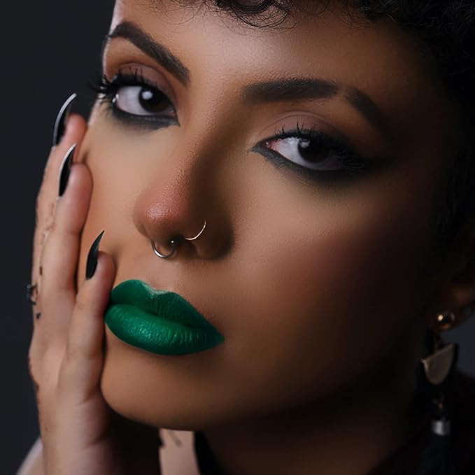 MAKI YIKA Green Lipstick Matte Liquid for Women Color Stay Long Lasting Lipsticks