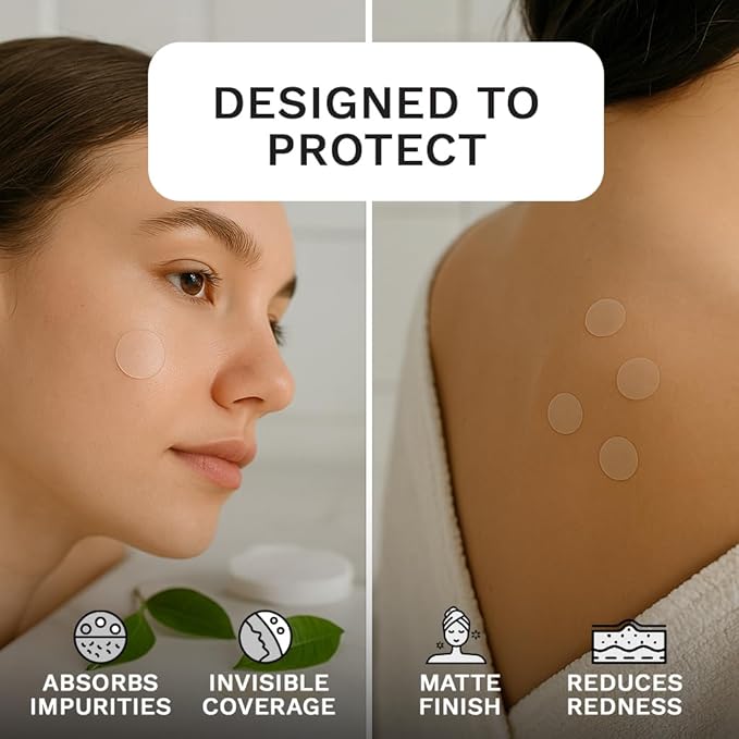 LE GUSHE Korean Pimple Patches for Face (132 Dots) - Hydrocolloid Acne Patches & Zit Patches with Tea Tree Oil - Invisible Blemish Patches - Dermatologist Tested Korean Skin Care