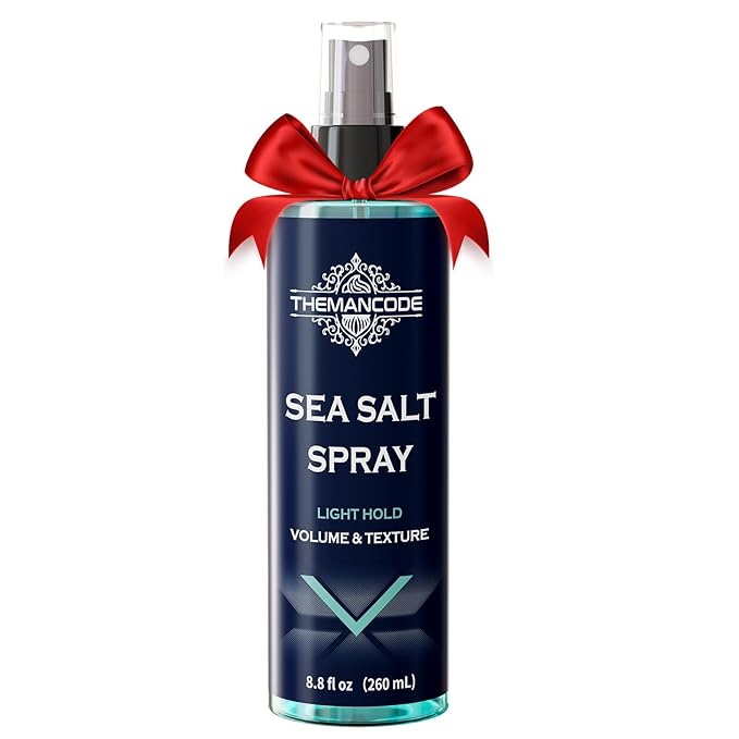 THEMANCODE Sea Salt Spray for Men, Surf Spray Adds Instant Volume, 8.8 Oz