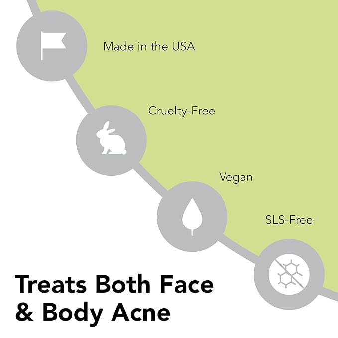 humane Benzoyl Peroxide Acne Body Wash - Non-Foaming - 10% Maximum-Strength