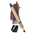Artisan L'uxe Beauty Velvet Jumbo Shimmering Bronze Eyeliner with Free Sharpener | Blendable Makeup for Smokey Eyes - Waterproof Smudge Proof Pencil Eyeliner, Built-in Smudger & Long Lasting
