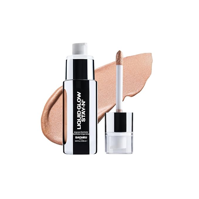 Sacheu Liquid Glow STAY-N Highlighter, Illuminator & Bronzer, Glow Getter