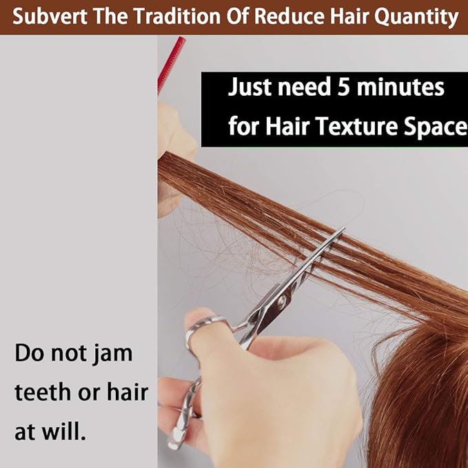 Dream Reach Hair Cutting Scissors - 6" Texturizing Hair Shears 440C Steel