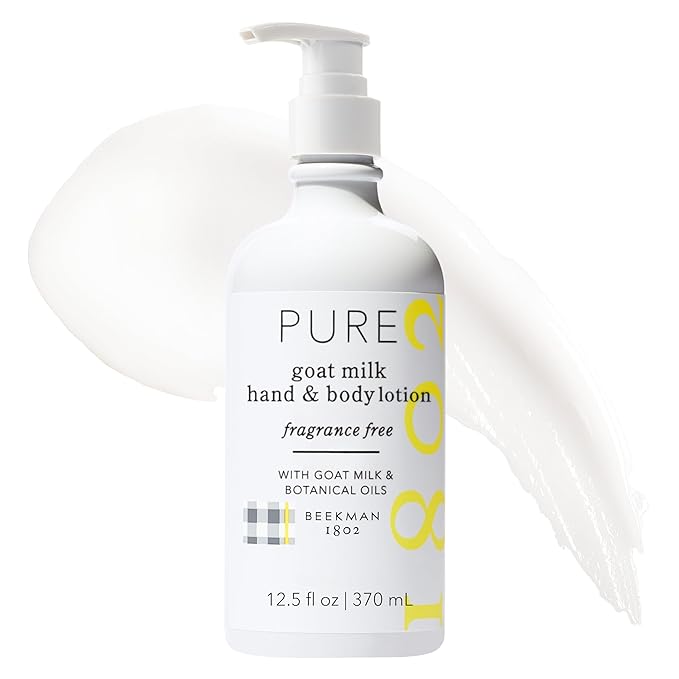 Beekman 1802 Pure Goat Milk Lotion, Fragrance Free, 12.5 fl oz