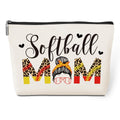 jeilink Softballs Mom Gifts Cosmetic Bag Softball Stuff Mom Gifts Softball Gifts Travel Makeup Bag for Sport Lover Mother Organizer Bag for Mum Mommy Mama Women Female Mothers Day Birthday Christmas