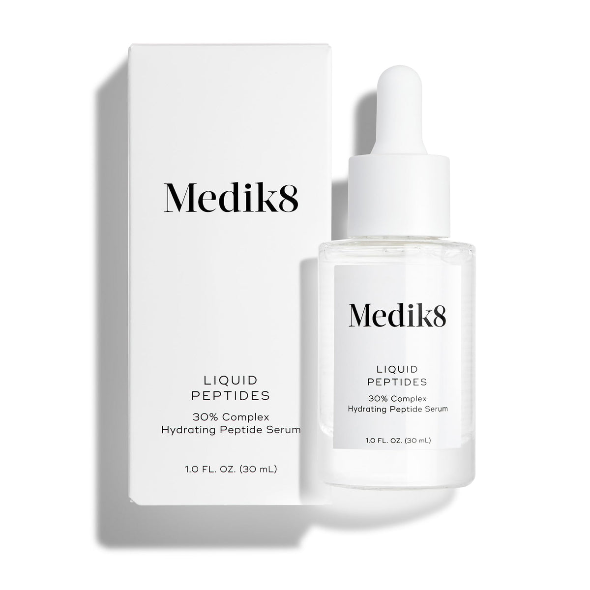 Medik8 Liquid Peptides - Multi Peptide Face Serum For Women and Men - Smooths Wrinkles and Fine Lines - Hydrating and Anti Aging Serum - 1.0 oz