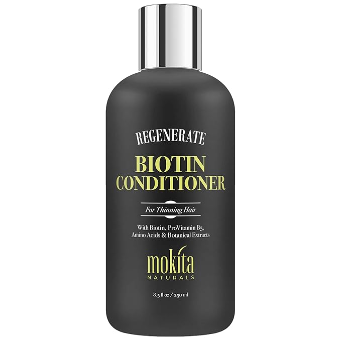 Mokita Naturals Biotin Hair Conditioner for All Hair Types, 8.5 oz