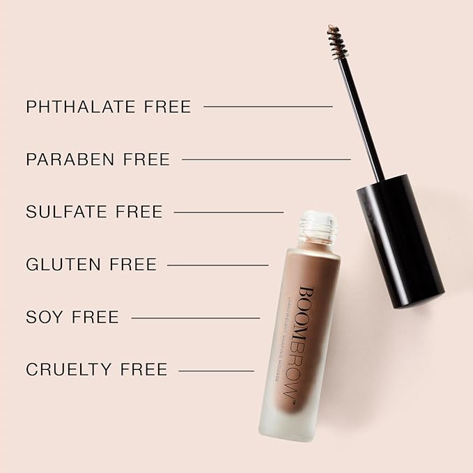 Boom Brow ™ Lightweight Shaping Eyebrow Mousse for Natural Brows, Taupe
