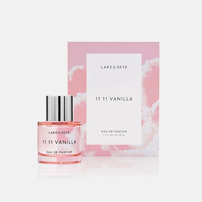 Lake & Skye 11 11 Vanilla Eau de Parfum 50mL - Long Lasting - Vanilla, Dreamy, Crème, Skin Musk, Cashmere, Clean, Vegan, Paraben-Free, Cruelty-Free