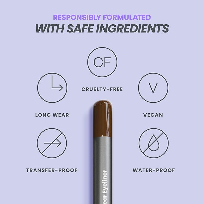 Wonderskin Eyeliner Pencil, 1440 Longwear Brown Eyeliner Pencil - Waterproof, Sharpenable & Smudge Proof (Kalamata)