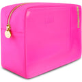 DANCOUR Clear Makeup Bag Large Makeup Bag Big Makeup Bag Large Pouch Clear Pouch Large Cosmetic Bag Huge Cosmetic Pouch Clear Cosmetic Bag Travel Case Pouch Travel Cosmetic Case TSA (Large, Hot Pink)