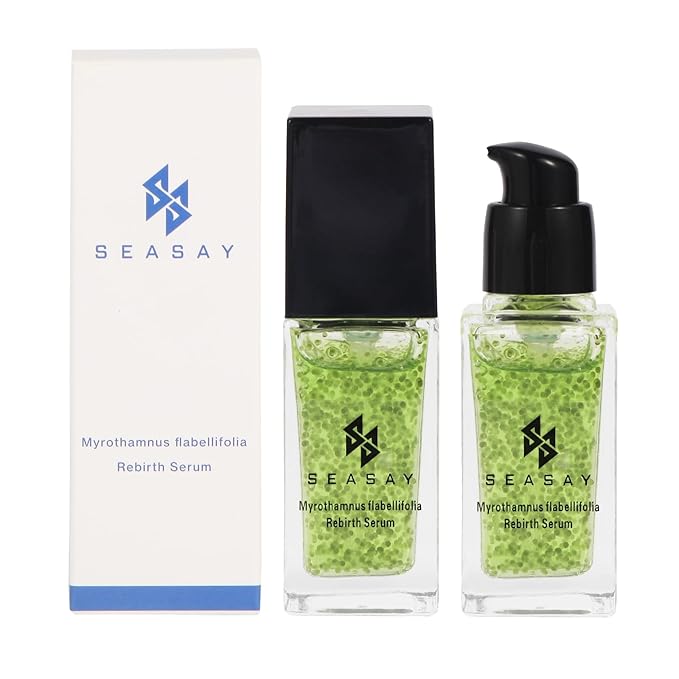 SEASAY Myrothamnus Flabellifolius Rebirth Serum - Premium Revitalizing Green key Essence for Anti-Aging & Repair Plant Extract (30ml)