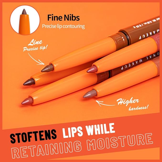 KXmzeG Matte Lip Liner Pencil, Nude Pink Long Lasting Lip Makeup for Older Women, Smooth Creamy Texture, Easy Glide Lip Contour, Natural Full Lips Look 10#