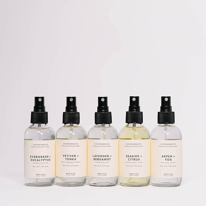 Calyan Wax Co. Vetiver & Tonka Room Spray - Natural Room Deodorizer