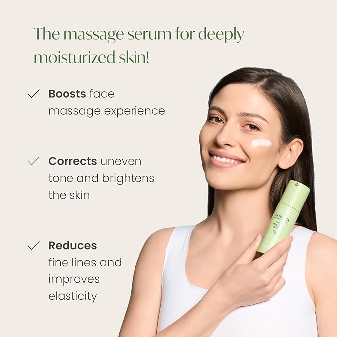PLANTIFIQUE Korean Face Serum for Gua Sha Massage, Slow-Absorbing 1.01fl oz | Hydrating & Anti-Aging Serum with Jojoba Oil, Hyaluronic Acid, Niacinamide & Vitamin C for Glowing Skin