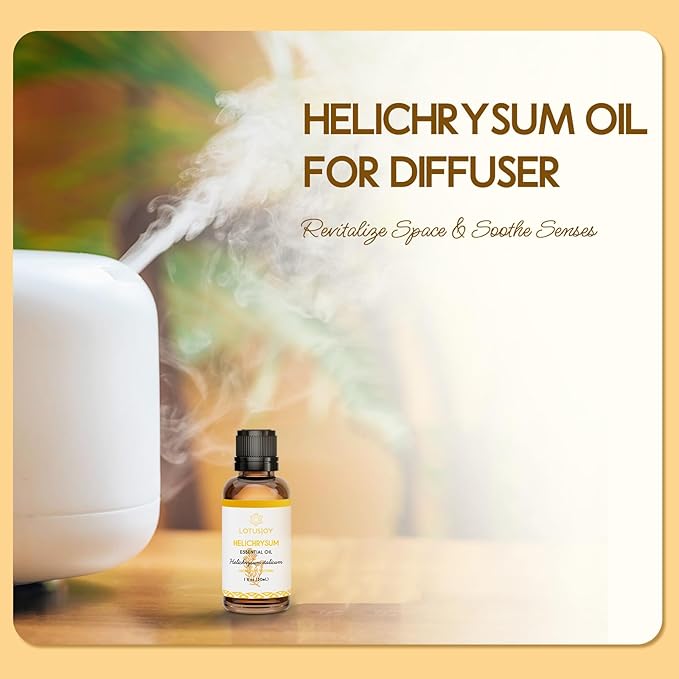 LOTUSJOY Helichrysum Essential Oil, for Bruising, Skin, 1 Oz