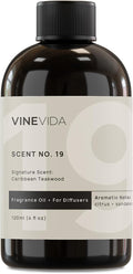 VINEVIDA [4 Fl Oz] Caribbean Teakwood Diffuser Oil - Hotel Diffuser Collection Oil, Hotel Scent Diffuser - Fragrance Oil for Cold Air Diffuser - Hotel Oil Scents - Hotel Scent Home