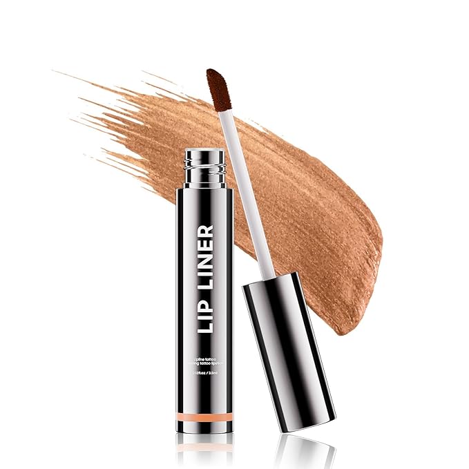 Anguishil Lip Liner Stain Peel off - Waterproof & Long Lasting Peel Lip Stain Non-Stick Cup, Enhancing Complexion & Nourishing for All Skin Types, Create A Natural Lip Color (Cocoa)