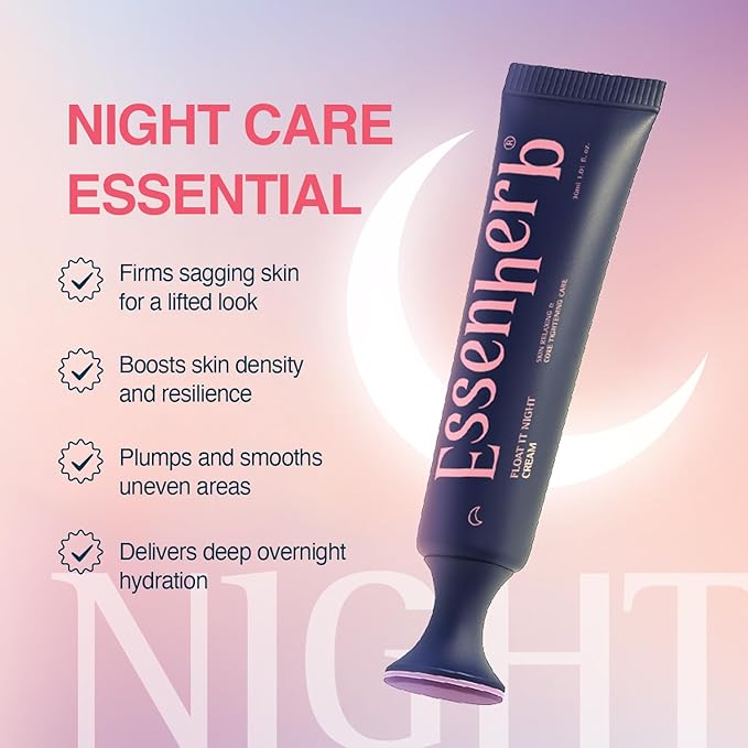 ESSENHERB Day to Night Routine Program – Bounce It Day Cream & Float It Night Cream | Soybean Extract, Retinol & Ceramide for Glass Skin | Korean Skincare Set (1.01 fl oz EA)
