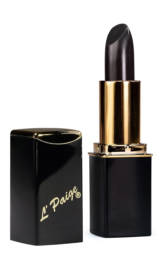 L'Paige pH Color-Changing Black Lipstick | Black to Wine Magenta Transformation | Aloe Vera Moisturizing Formula | Long-Lasting Lip Stain-Like Color | Shade LBK