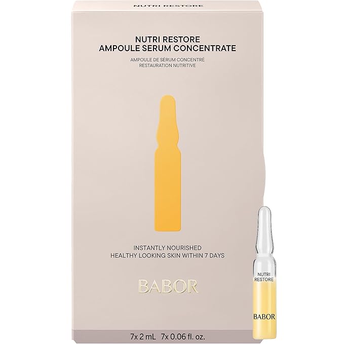 BABOR Nutri Restore 7-Day Ampoule Treatment with Ectoin, Nourishing Face Serum