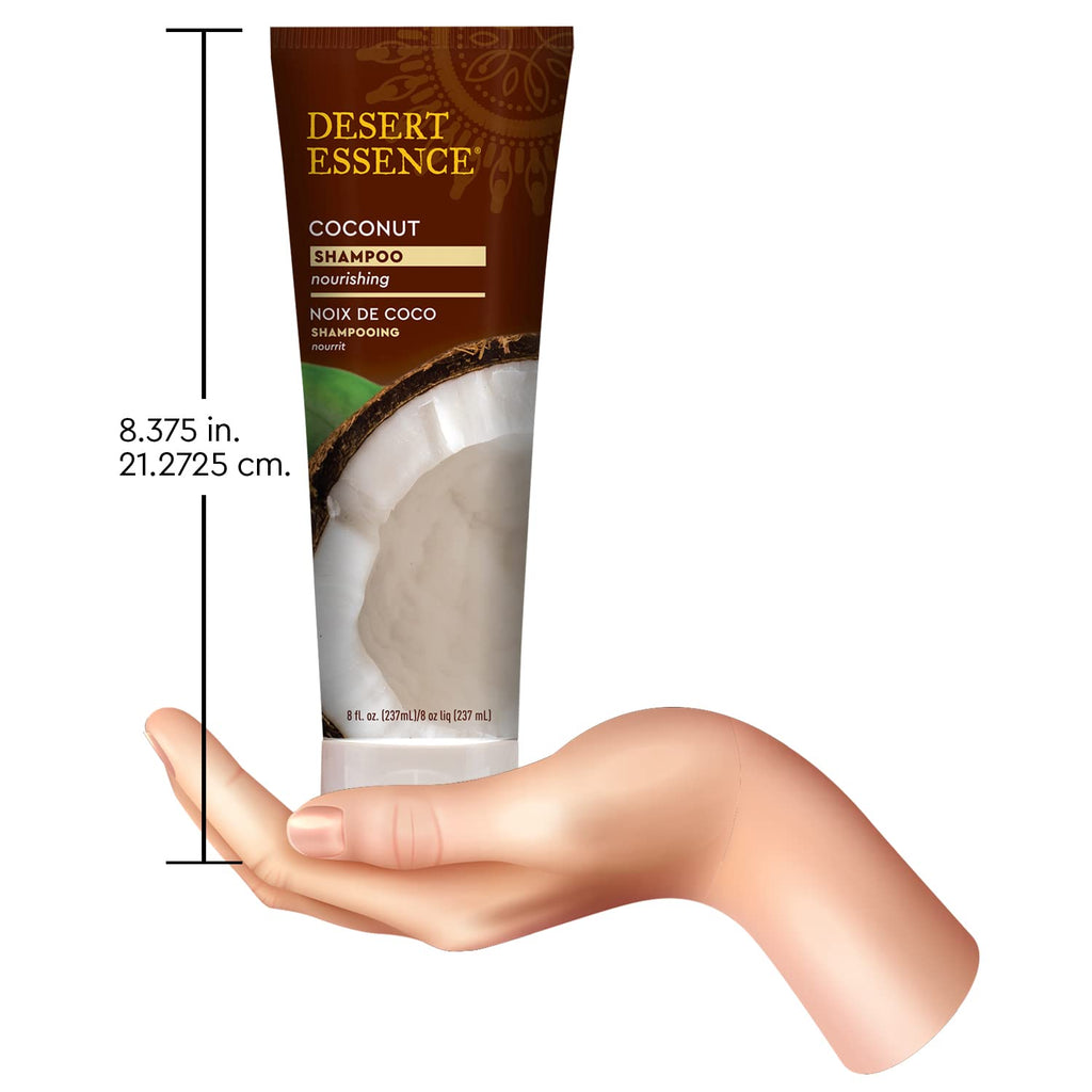 Desert Essence Coconut Shampoo for Dry Hair with Shea Butter, 8 fl oz