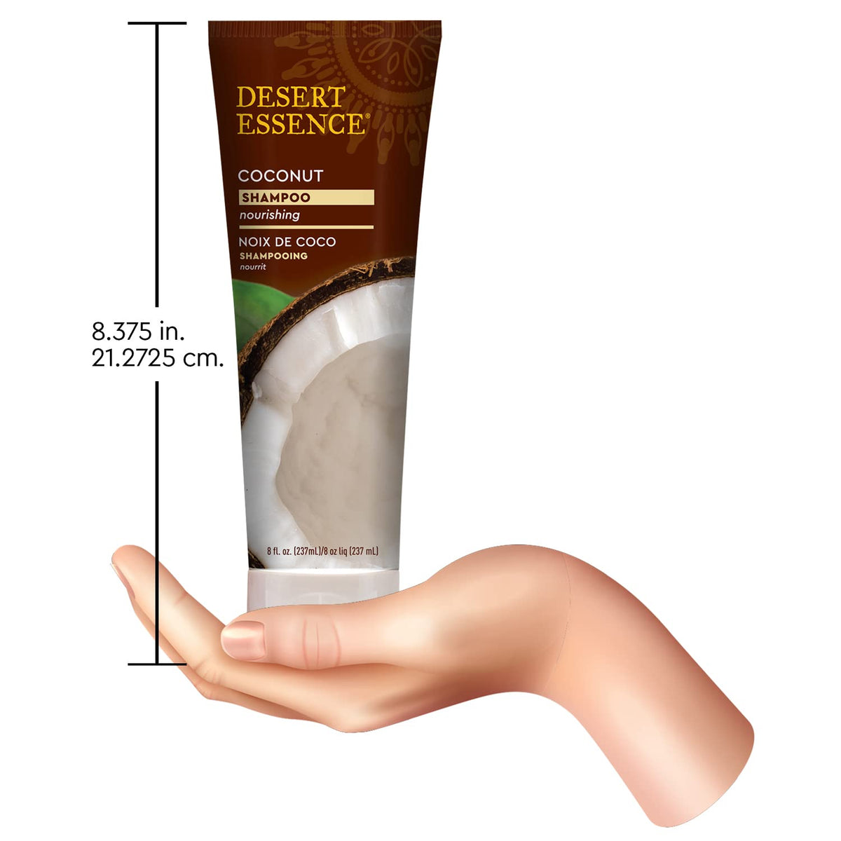 Desert Essence Coconut Shampoo for Dry Hair with Shea Butter, 8 fl oz