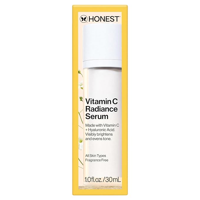 Honest Beauty Vitamin C Radiance Serum, Sensitive Skin, Unscented, 1 fl oz
