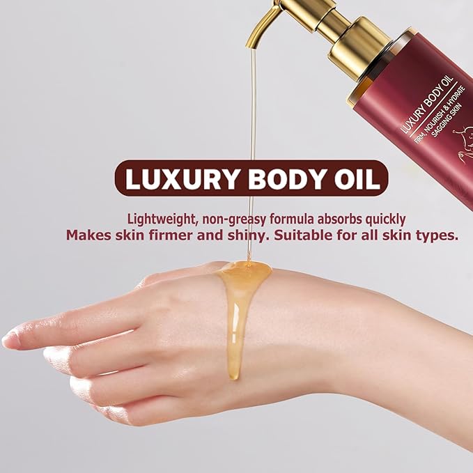 ARIYE Body Firming Oil,Glow body oil for women,Body Oil After Shower Tightening&Hydrating Treatment for Arms,Legs,Stomach&Body,Natural Firming Oil for Dry Skin,Non-Greasy Body Serum-2pk (4.06 FL OZ)