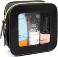 Small Clear Makup Bag, Clear Cosmetic Bags with Zipper Waterproof Small Travel Cosmetic Case Cute Make Up Pouch Mini Car Essentials for Women Travel Car Organizer
