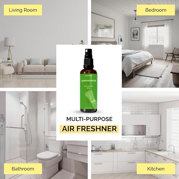 Lemon Air Freshener Spray for Room, Linen & Pillow 100ml by Aromafume