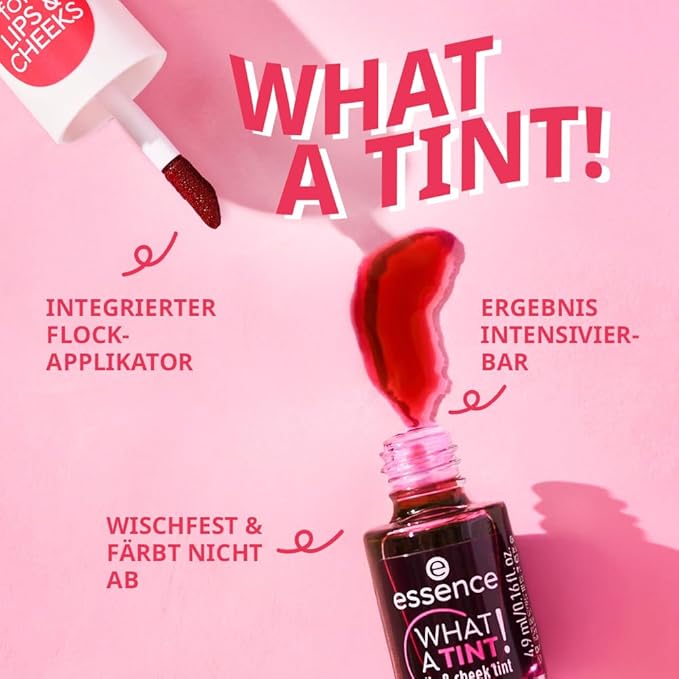 essence What a Tint! Lip & Cheek Stain (01 | Kiss from a Rose)