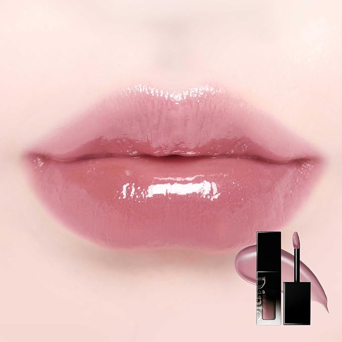 DINTO Blur-Glowy Lip Tint (219 Ave Maria) – Dewy Finish Glowy Korean Lip Tint, Long Lasting All Day Stain, Muted Lavender Beige, Vegan & Cruelty-Free, 0.11 fl oz