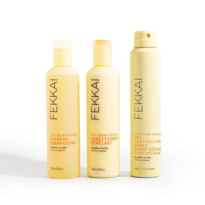 Fekkai Full Blown Volume Shampoo (8.5 oz) + Conditioner (8.5 oz) - Adds Lift & Body for Lasting Volume For Fine or Flat Hair - Vegan, Cruelty-Free