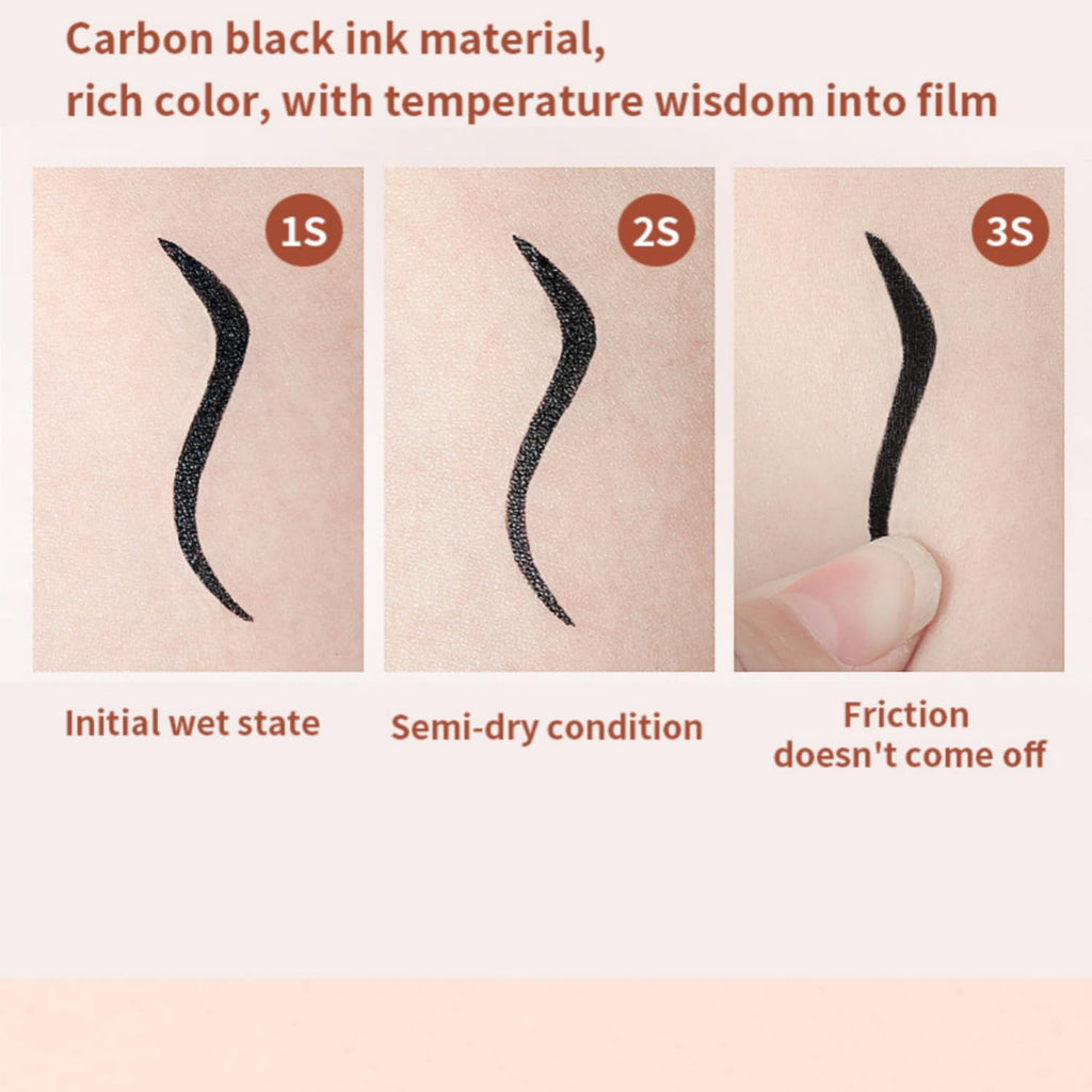 MAEPEOR Ultra-Fine Liquid Eyeliner Black High-Pigmented Matte Eyeliner Pen Stay All Day Makeup with Fine Brush Tip (M01 Black)