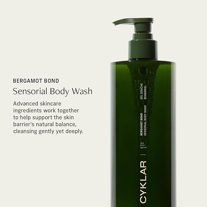 CYKLAR Sensorial Multi-Oil Body Wash Cleanser, Bergamot 16.5 Fl Oz